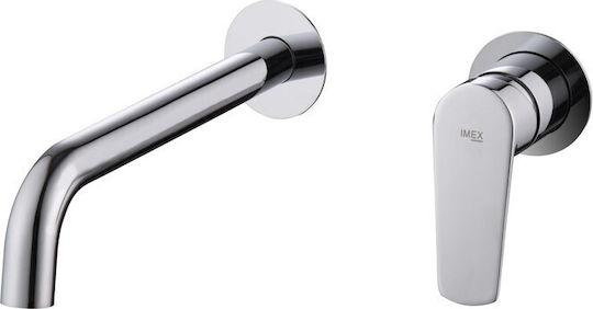 Imex Baterie încorporată pentru lavabo argintie