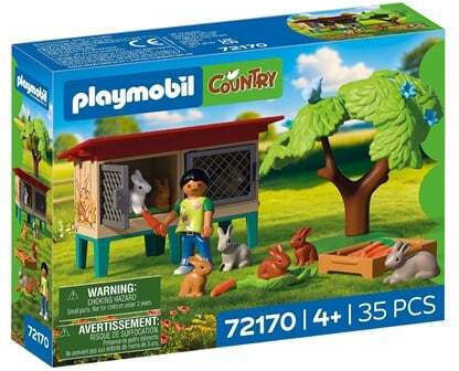 Playmobil Държава Къщичка за зайци за 4 години