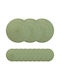 vidaXL Wicker Placemats Green 30x30cm 12 Pieces