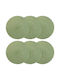 vidaXL Wicker Placemats Green 30x30cm 6 Pieces