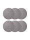 vidaXL Wicker Placemats Grey 30x30cm 6 Pieces