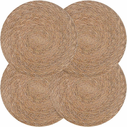 vidaXL Brown Placemats 30x30cm 4 Pieces