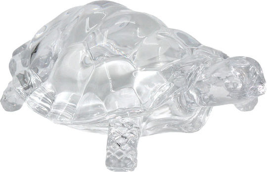 Keskor Decorative Turtle Made of Glass 15x10x6cm