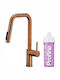 KFA Duero Pure Style Pull-Out Profine Lilac Kitchen Faucet Counter with Pull-Out Spray Rose Gold
