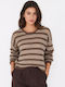 Damen Bluse Braun