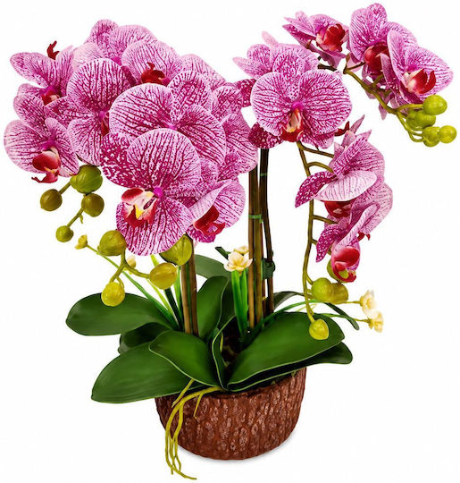 Dekorative Künstliche Orchidee Rosa Topfpflanze 50cm Sds-21496