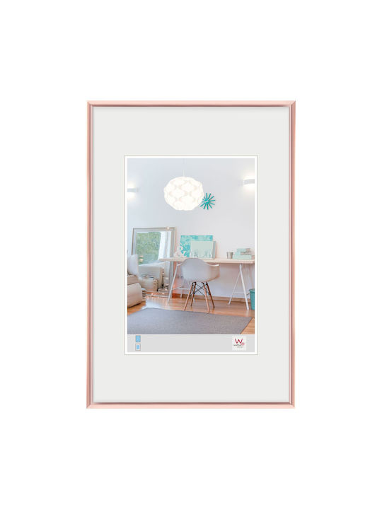 Walther Lifestyle Plastic Photo Frame With Rose Gold Frame