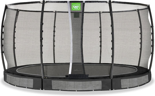 Exit Toys Outdoor Trampoline Diameter 427cm with Net Black
