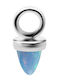 Crazy Needles Charm din Argint Albastru