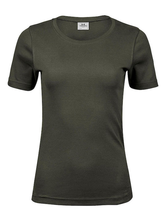 Tee Jays Interlock Women's Promotional Short Sleeve T-Shirt Deep Green