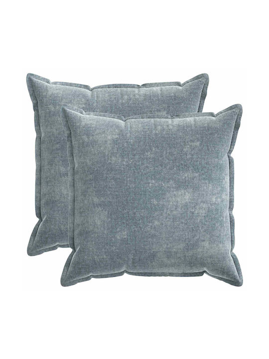 vidaXL Față De Pernă Albastru Deschis 80x80cm