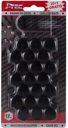 Capac De Șurub Roată 17mm Negru Set 21 Bucăți J21301