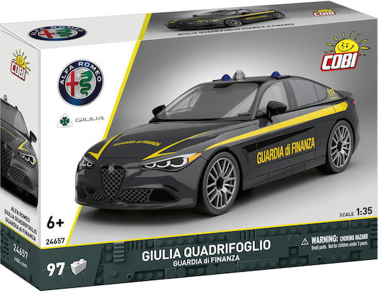 Cobi Car Cobi Giulia Quadrifoglio Guardia Di Finanza Scale 1:35