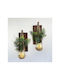 SteweHome Wall Decor Green Wooden 2 Pieces