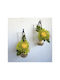 SteweHome Wall Decor Green Wooden 30x14cm 2 Pieces