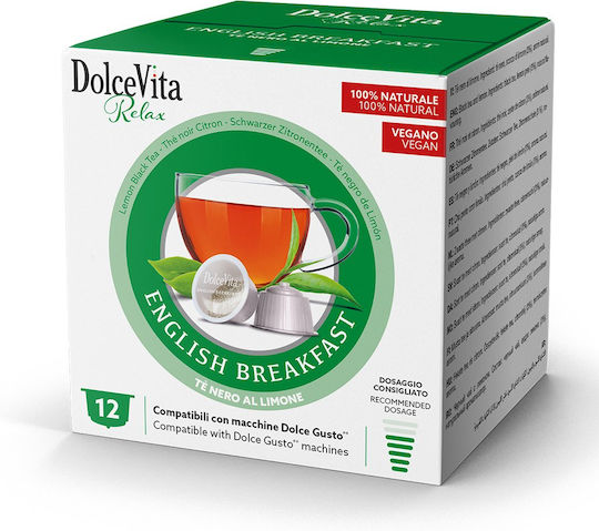 Dolce Vita Κάψουλες Τσάι Συμβατές με Μηχανή Dolce Gusto 12caps