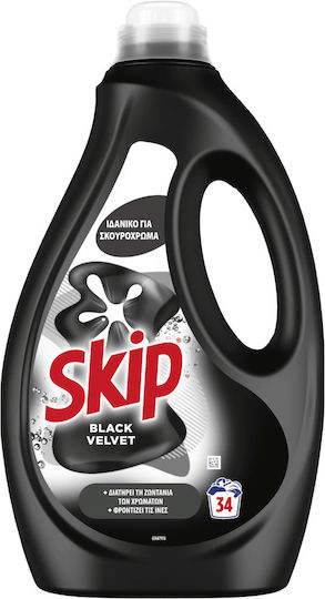 Skip Black Velvet Liquid Detergent for Black Clothes 1.53lt (34 Doses)