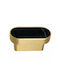 Sc Herrajes 880 Furniture Handle Made of Marble & Metallic Gold with Hole Centers 32mm