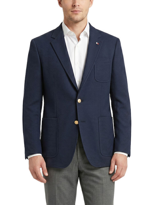 Tommy Hilfiger Sacou de iarnă pentru bărbați Albastru Tommy Hilfiger Sacou de iarnă pentru bărbați Albastru
