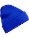 Beanie Unisex Σκούφος Πλεκτός σε Μπλε χρώμα
