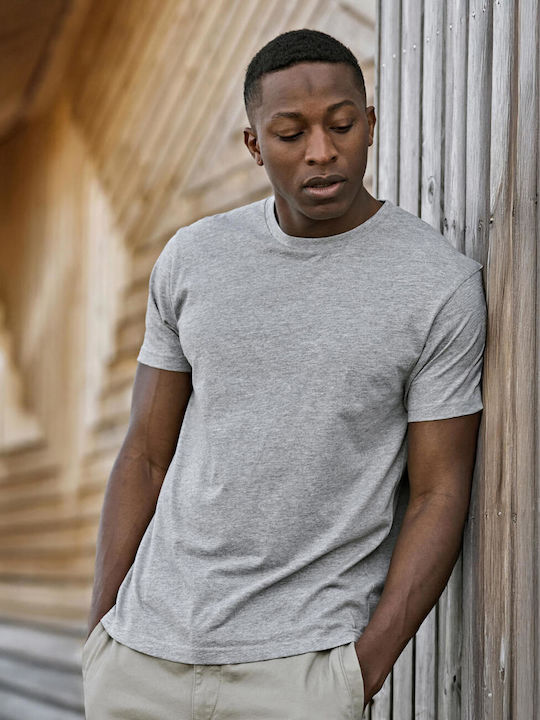 Tee Jays Ανδρικό Διαφημιστικό T-shirt Κοντομάνικο Heather Grey