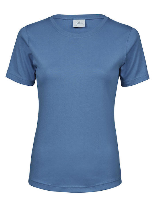 Tee Jays Interlock Women's Promotional Short Sleeve T-Shirt Ocean Blue
