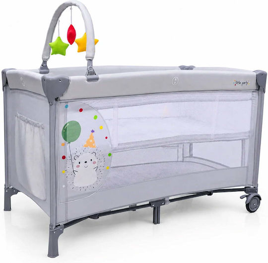 Asalvo Babybett Mit Matratze Grau
