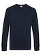 B&C King Unisex Werbebekleidung Langärmeliges Marineblau Sweatshirt