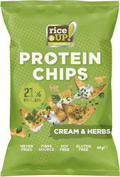 Rice Up Protein Chips 21% Πρωτείνη Cream Herbs 60g