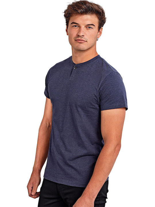 Premier Ανδρικό Διαφημιστικό T-shirt Κοντομάνικο Navy Melange
