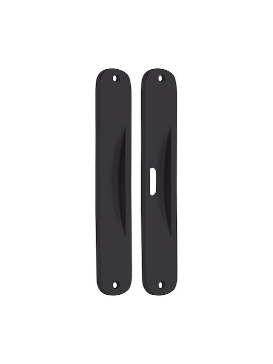 Zogometal 219 Door Flush Handle with Key Hole Black 29.0219.00BB.0086