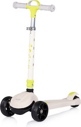Chipolino Patineta pentru copii pliabilă Moxie cu 3 roți Alb