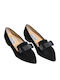 Leather Women's Moccasins In Black Colour