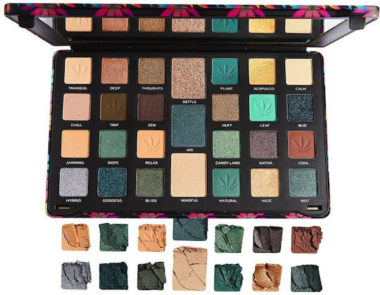 Revolution Beauty Paletă de Fard de Pleoape cu Farduri de Pleoape Matifiante sub Formă de Pudră Presată