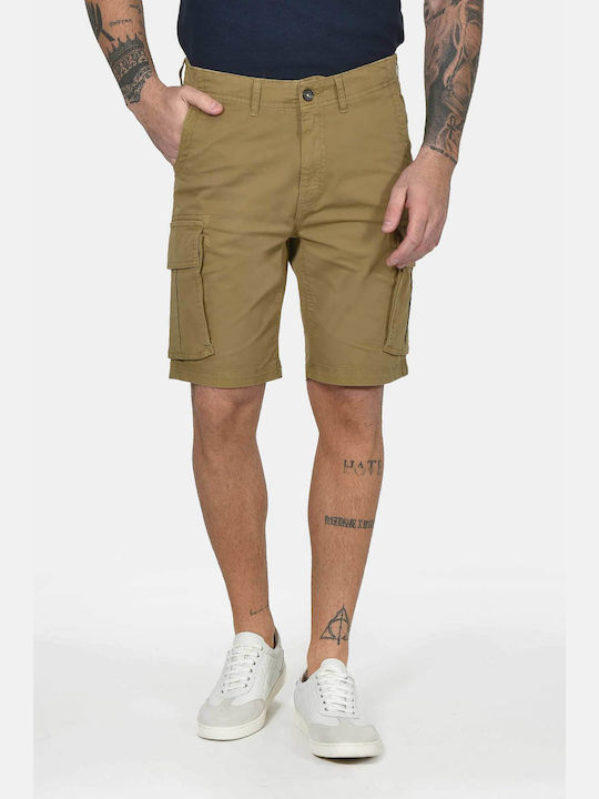 Berto Lucci Pantaloni Scurți Bărbați Cargo Camel