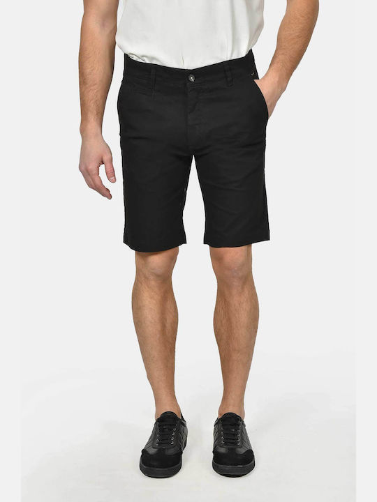 Berto Lucci Pantaloni Scurti Barbati Chino Negru