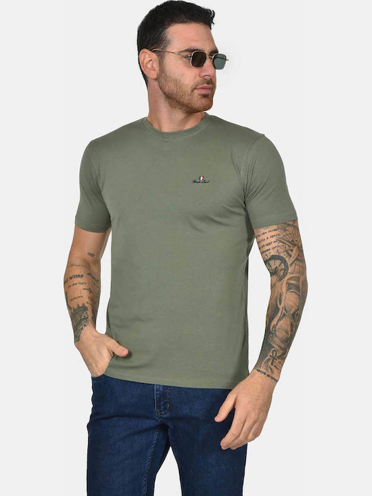 Berto Lucci T-shirt Χακι