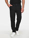 Herrenhose Chinos Elastisch Regulär Passform Marineblau