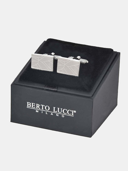 Berto Lucci Cufflinks in Silver Colour Berto Lucci Cufflinks in Silver Colour