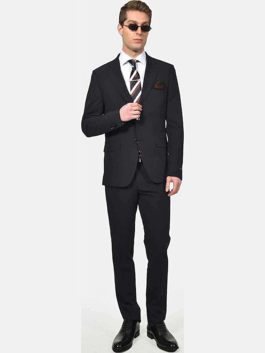 Berto Lucci Men's Suit Black