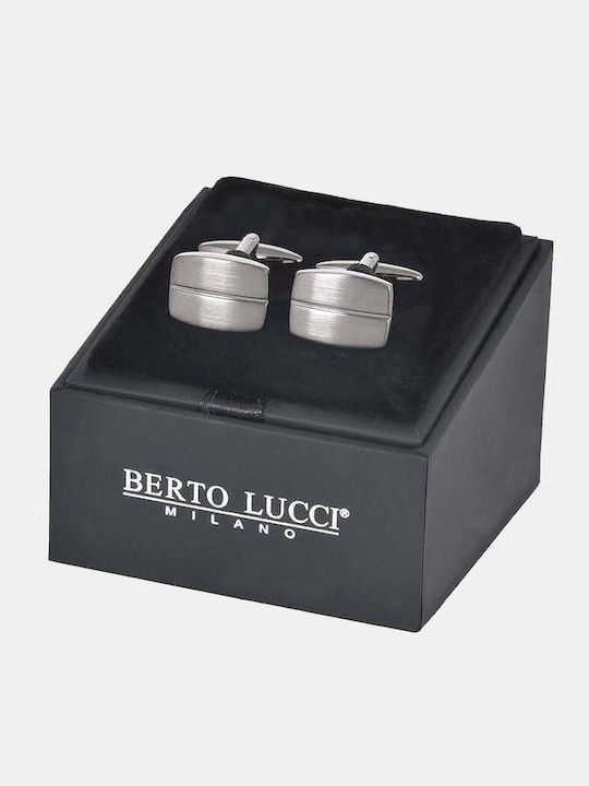 Berto Lucci Cufflinks in Silver Colour Berto Lucci Cufflinks in Silver Colour