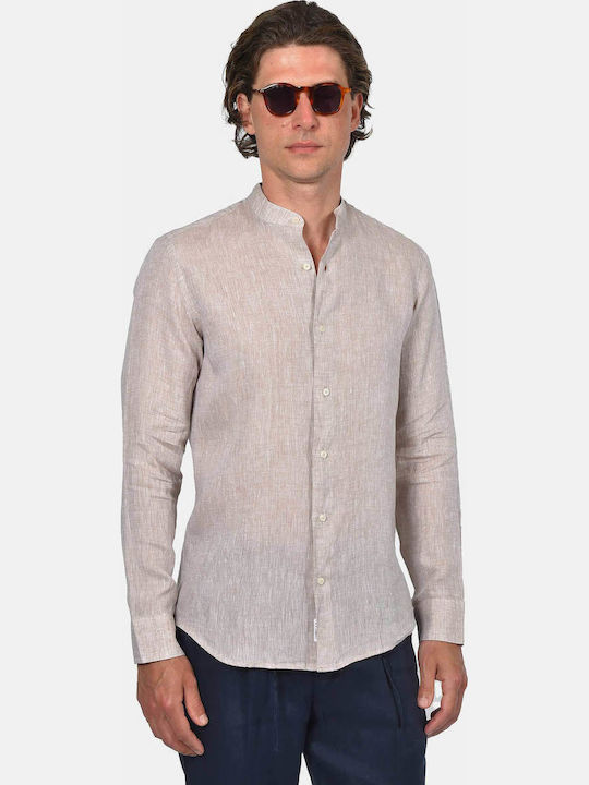 Berto Lucci Long Sleeve Linen Shirt in Regular ...
