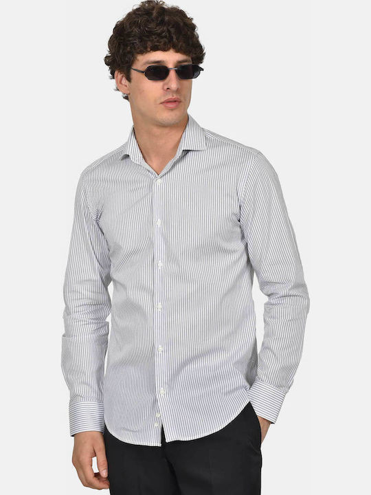 Berto Lucci Long Sleeve Cotton Shirt in Regular...