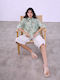 Celestino Women's Shirt Pocket Turquoise