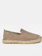 Leder Herren Espadrilles in Beigem Farbton
