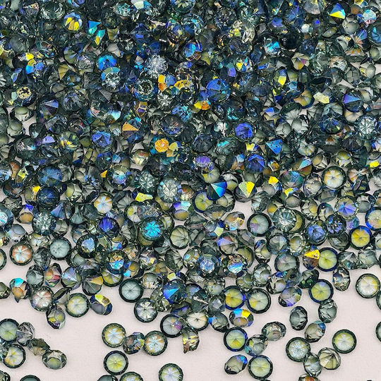 Dekorative Steine Diamant Typ 20gr Grün-Blau