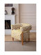 High Back Armchair Dark Walnut 68x60x60cm