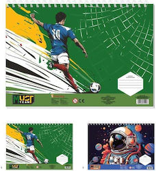 Must Team Drawing Pad 23x33cm 40 Sheets + 2 Col...