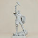 Unpainted 3D Figure Kratos Roaring 3D Printing Model God War Painting DIY Gift Colors 15.2 Cm 1:12