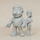 Figurină 3D Nevopsită Ultimul Dintre Noi Versiunea Super Mario Vopsire Diy Cadou Culori 15,2 Cm 1:12